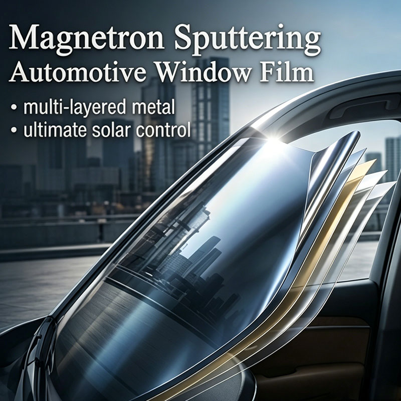 Film pour vitres automobiles par pulvérisation magnétron
