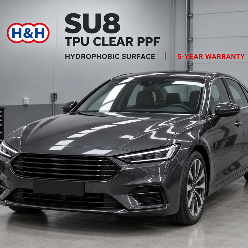 SU8 TPU hydrophobe clair PPF